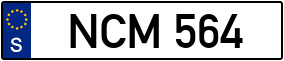Trailer License Plate